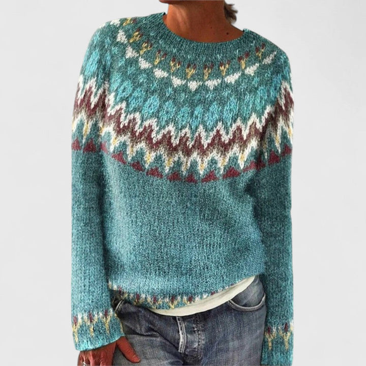 Victoria - Retro Scandinavian knitted sweater
