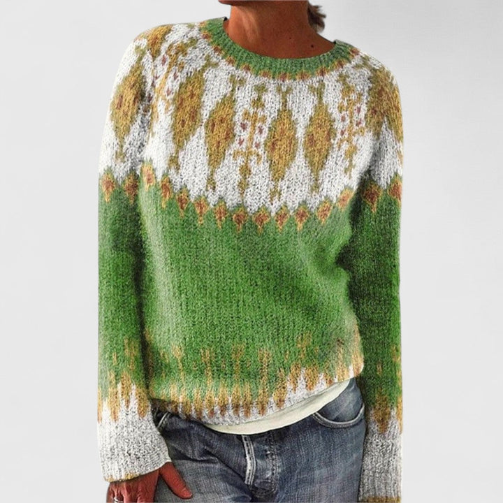 Victoria - Retro Scandinavian knitted sweater