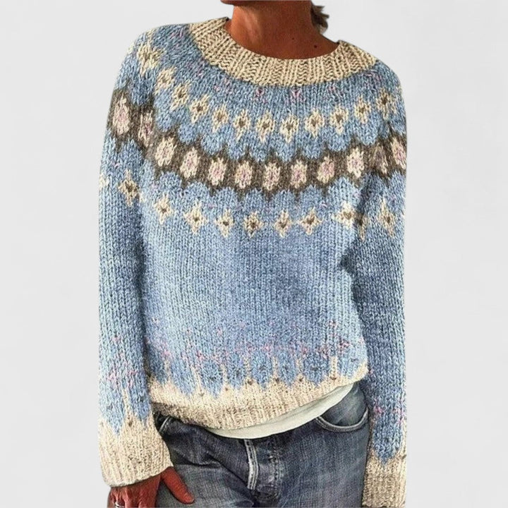 Victoria - Retro Scandinavian knitted sweater