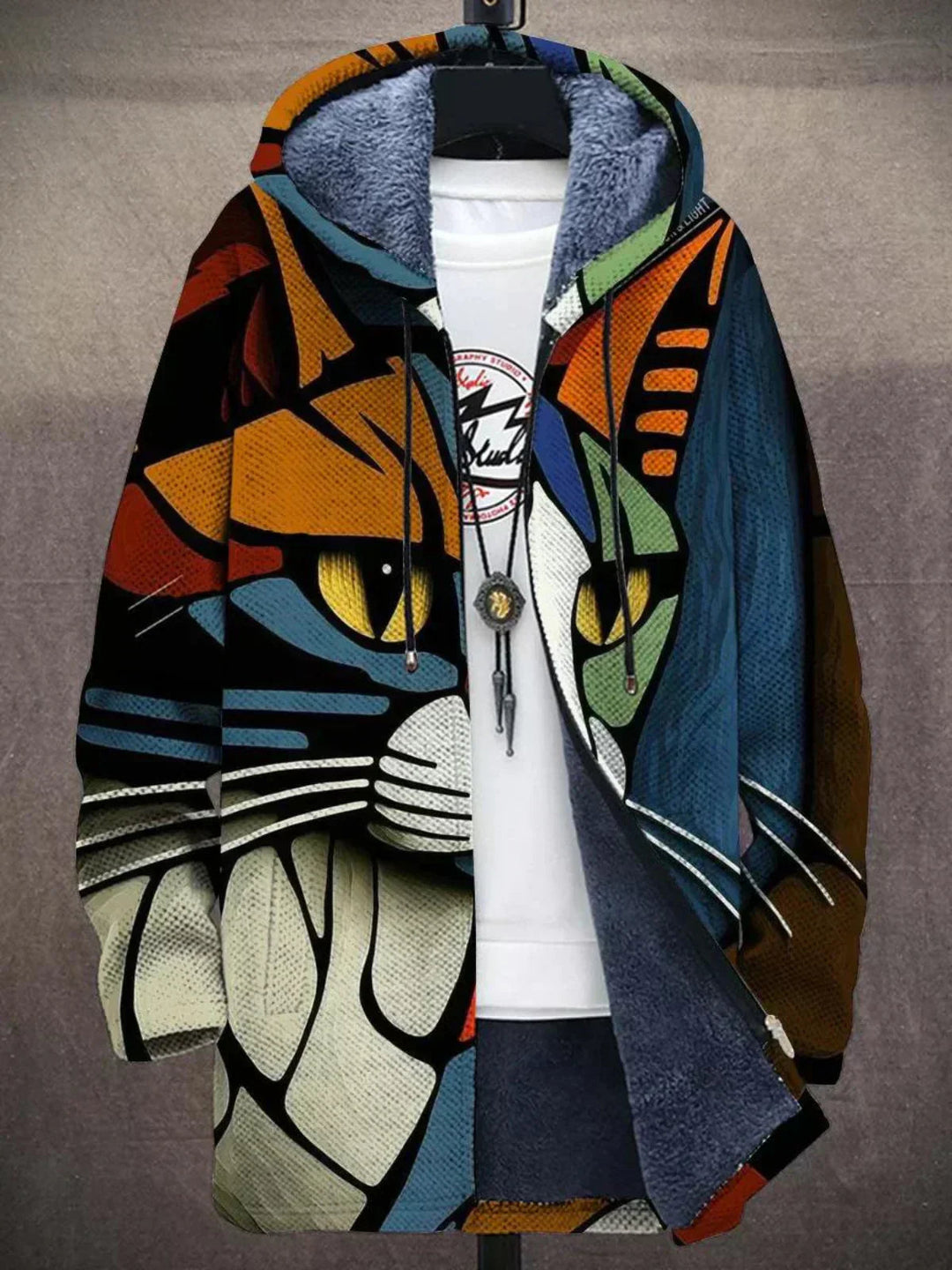 Eliza - Luxurious, artistically inspired zip-up hoodie