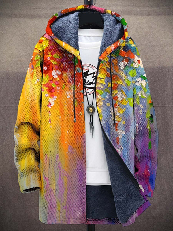 Sarah - Luxurious, artistically inspired zip-up hoodie