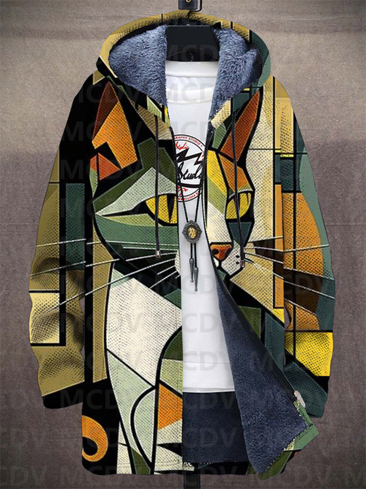 Stephanie - Luxurious, artistically inspired zip-up hoodie