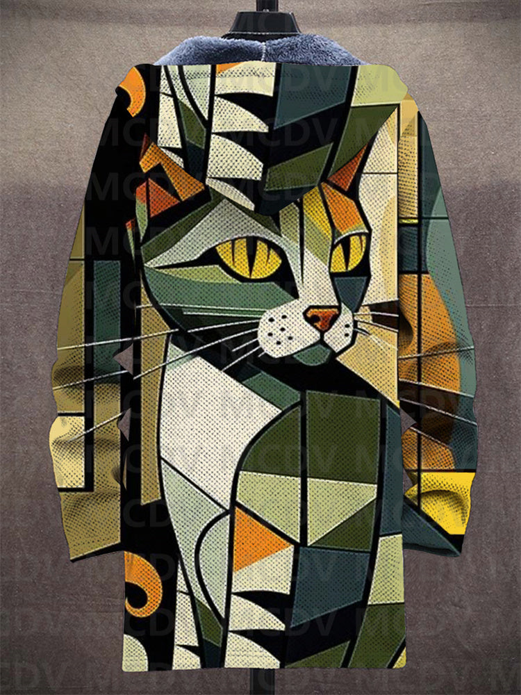 Stephanie - Luxurious, artistically inspired zip-up hoodie