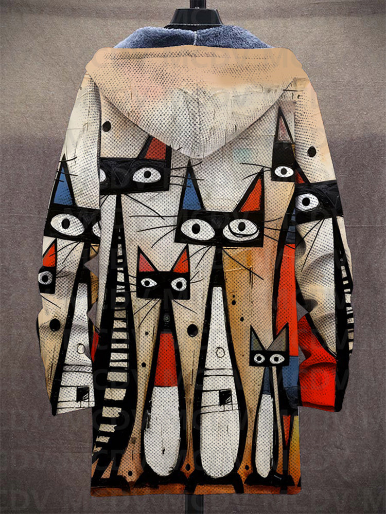 Stephanie - Luxurious, artistically inspired zip-up hoodie