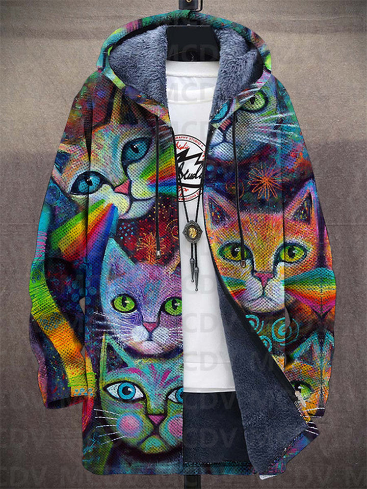 Stephanie - Luxurious, artistically inspired zip-up hoodie