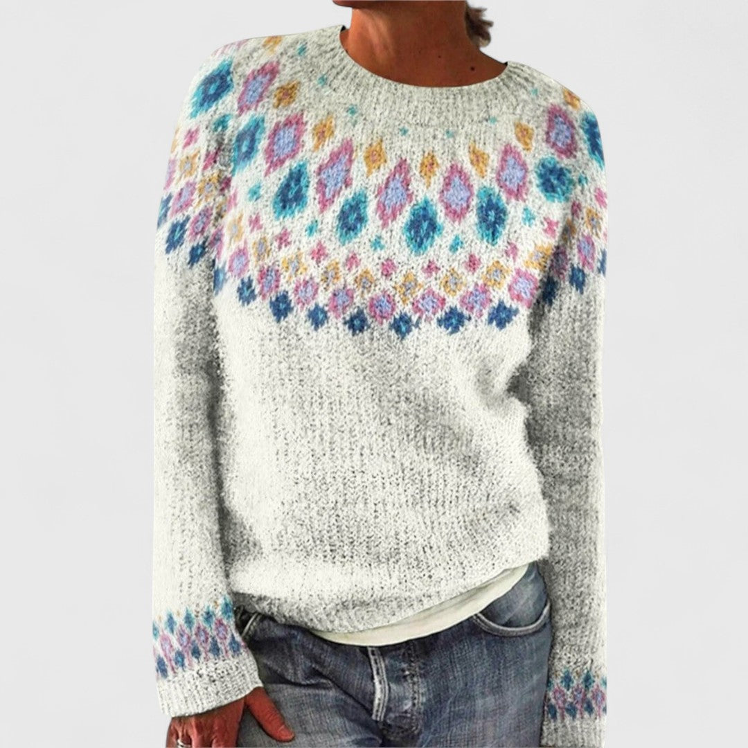 Victoria - Retro Scandinavian knitted sweater