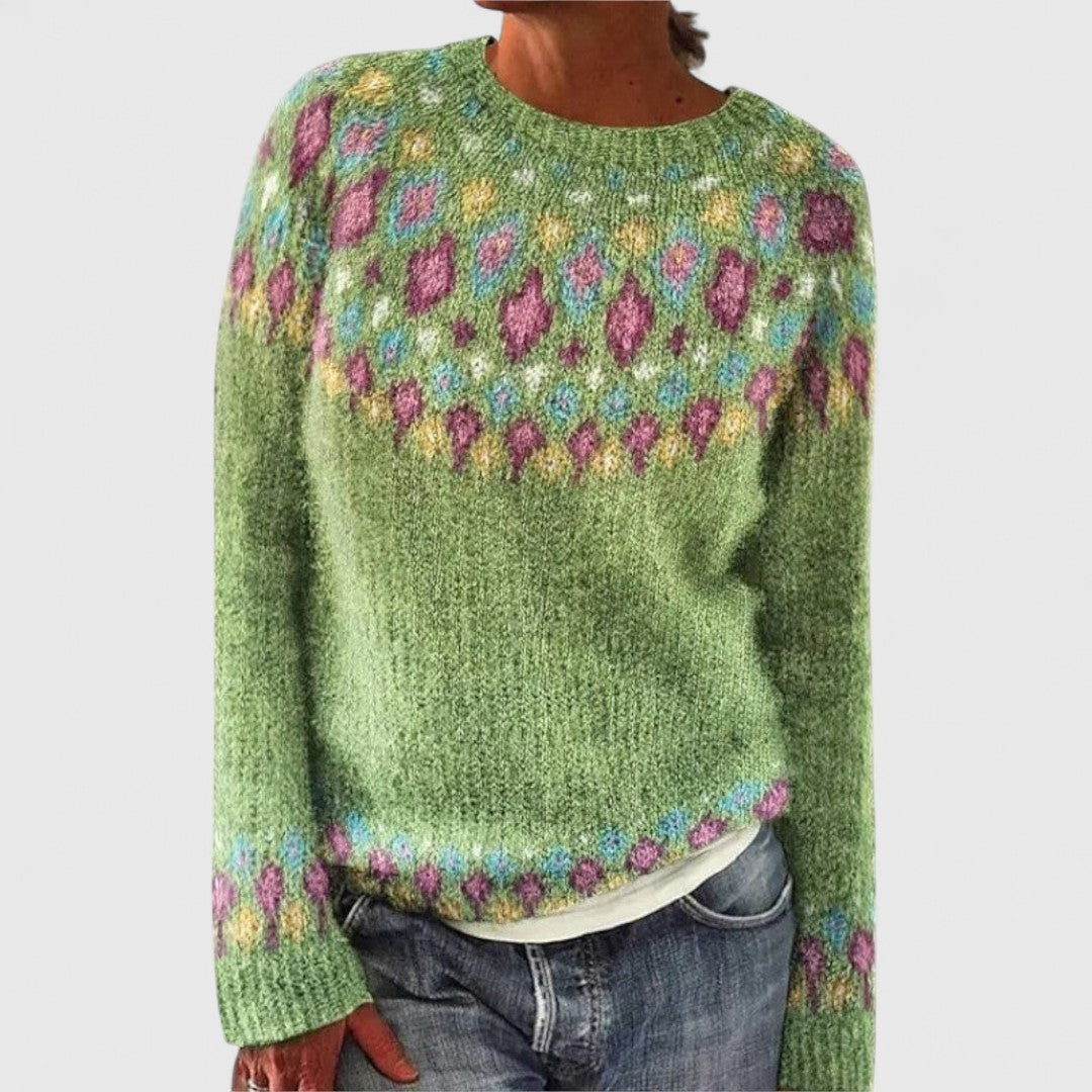 Victoria - Retro Scandinavian knitted sweater